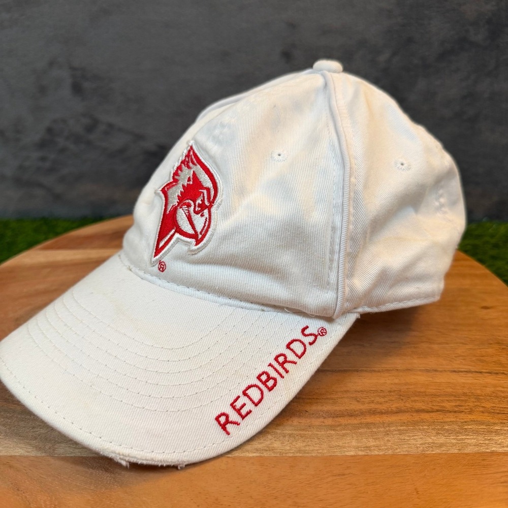 Signatures Illinois State Redbirds Hat Mens One Size White Distressed Cap